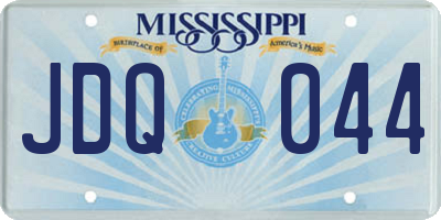MS license plate JDQ044