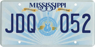 MS license plate JDQ052