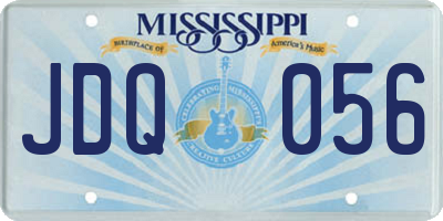 MS license plate JDQ056