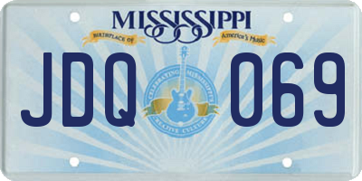 MS license plate JDQ069
