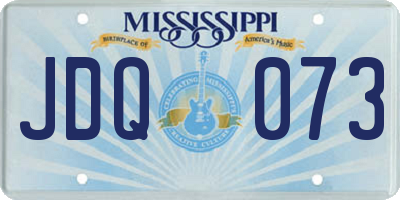 MS license plate JDQ073