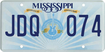 MS license plate JDQ074