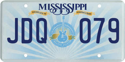 MS license plate JDQ079
