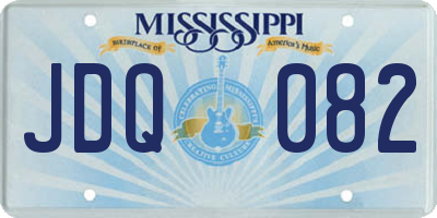 MS license plate JDQ082