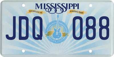 MS license plate JDQ088