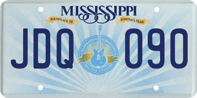 MS license plate JDQ090