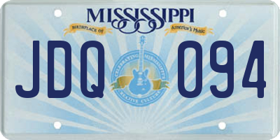 MS license plate JDQ094