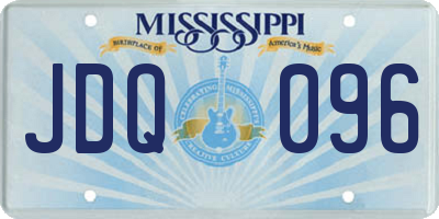 MS license plate JDQ096