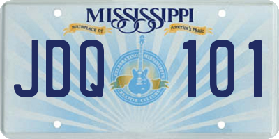 MS license plate JDQ101