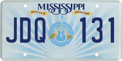 MS license plate JDQ131