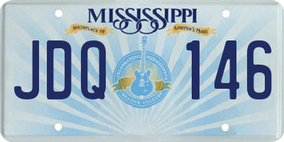 MS license plate JDQ146
