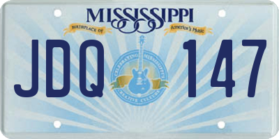 MS license plate JDQ147