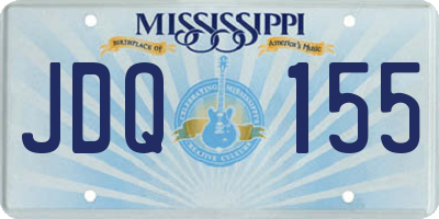 MS license plate JDQ155