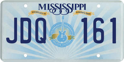MS license plate JDQ161