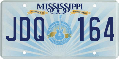 MS license plate JDQ164