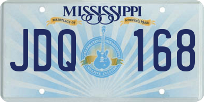 MS license plate JDQ168