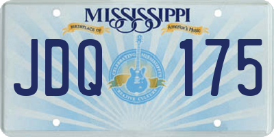 MS license plate JDQ175