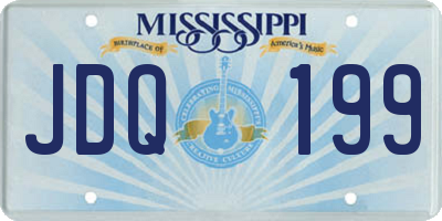 MS license plate JDQ199