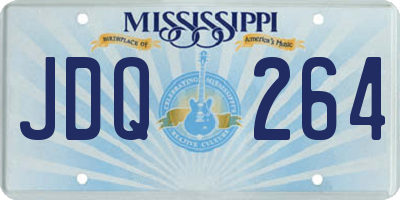 MS license plate JDQ264