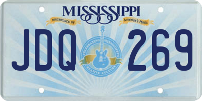 MS license plate JDQ269