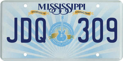 MS license plate JDQ309