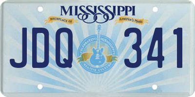 MS license plate JDQ341