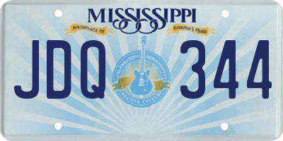 MS license plate JDQ344