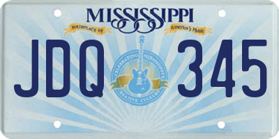 MS license plate JDQ345