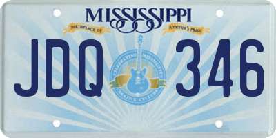 MS license plate JDQ346