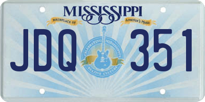MS license plate JDQ351
