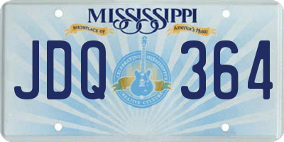 MS license plate JDQ364
