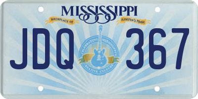 MS license plate JDQ367