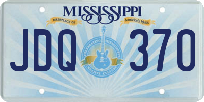 MS license plate JDQ370