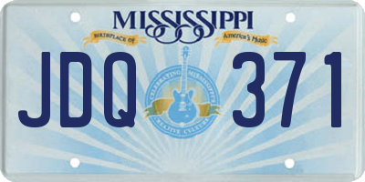 MS license plate JDQ371
