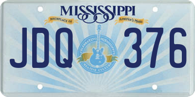 MS license plate JDQ376