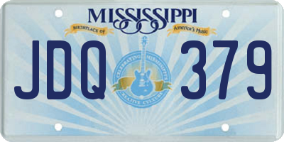 MS license plate JDQ379
