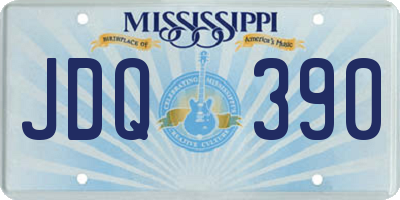 MS license plate JDQ390
