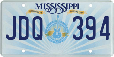 MS license plate JDQ394