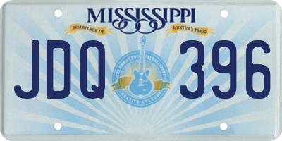 MS license plate JDQ396