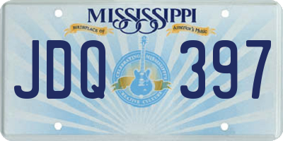 MS license plate JDQ397