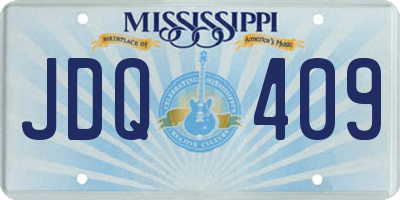 MS license plate JDQ409
