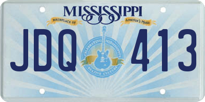MS license plate JDQ413