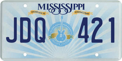 MS license plate JDQ421