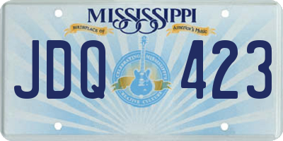 MS license plate JDQ423