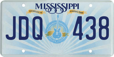 MS license plate JDQ438