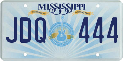 MS license plate JDQ444