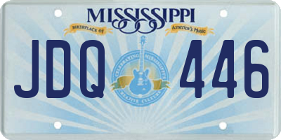 MS license plate JDQ446