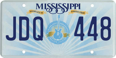 MS license plate JDQ448