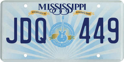 MS license plate JDQ449