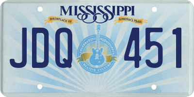 MS license plate JDQ451